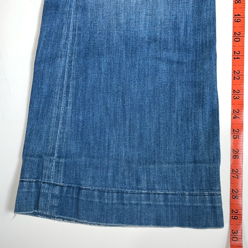 7 For All Mankind Dojo Vintage Distressed Ripped Jeans Medium Wash Cotton 27 - Picture 9 of 10